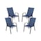 Flash Furniture Navy Outdoor Stack Chair w/ Flex Material, PK4 4-JJ-303C-NV-GG - alternate 4